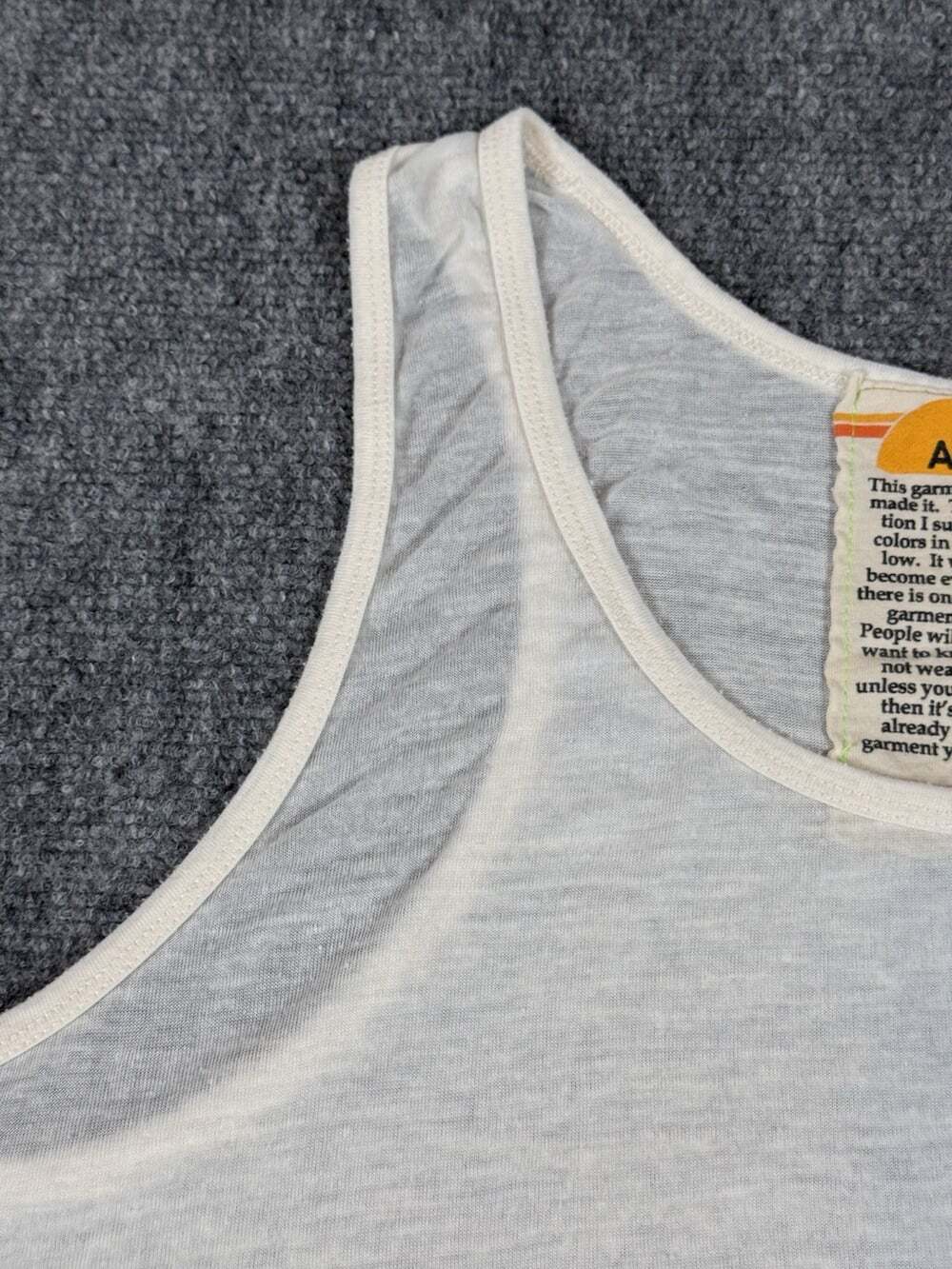 Aviator Nation Laguna Beach CA Graphic Print Tank Top Scoop Neck White XXL - Picture 10 of 10